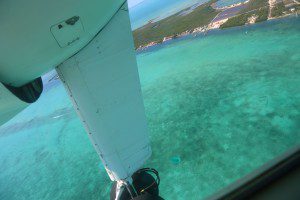 Ocean and beach view from Cessna