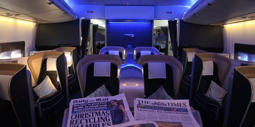 travelling british airways first class