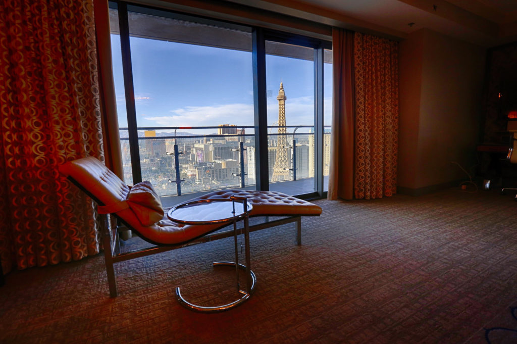 A picture of the cosmopolitan hotel suite in Las Vegas.
