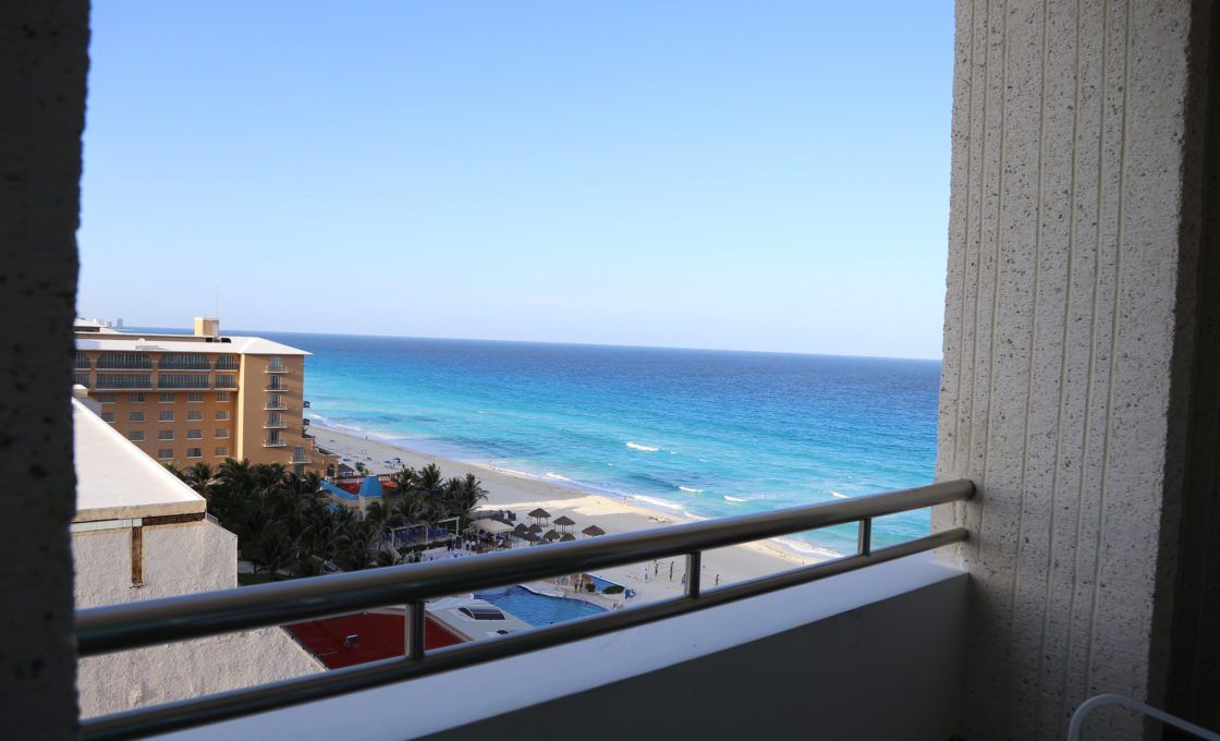 Beach view from balcony