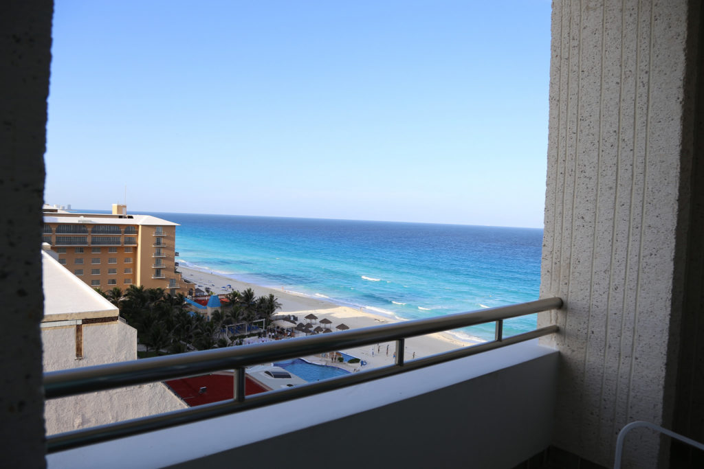 Beach view from balcony