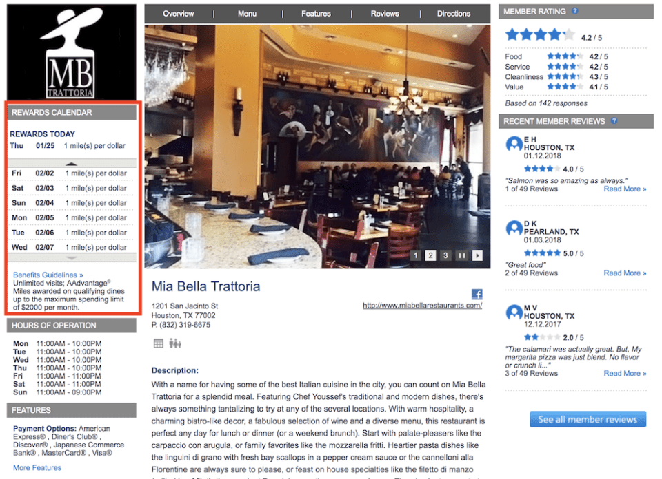 AAdvantage Dining Program Guide: (Locations, 1,000 Point Bonus, Review ...
