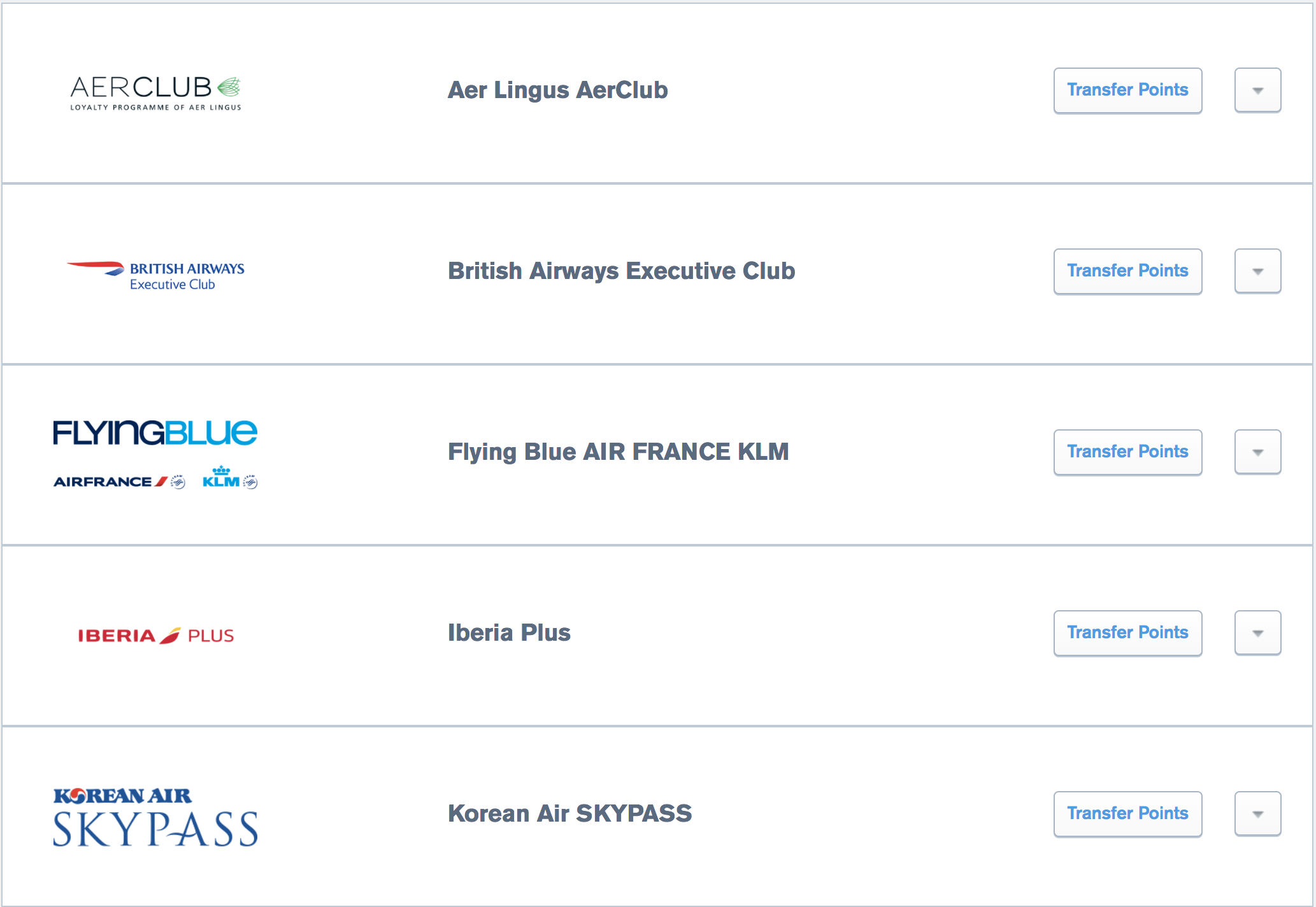 Sapphire airline partners