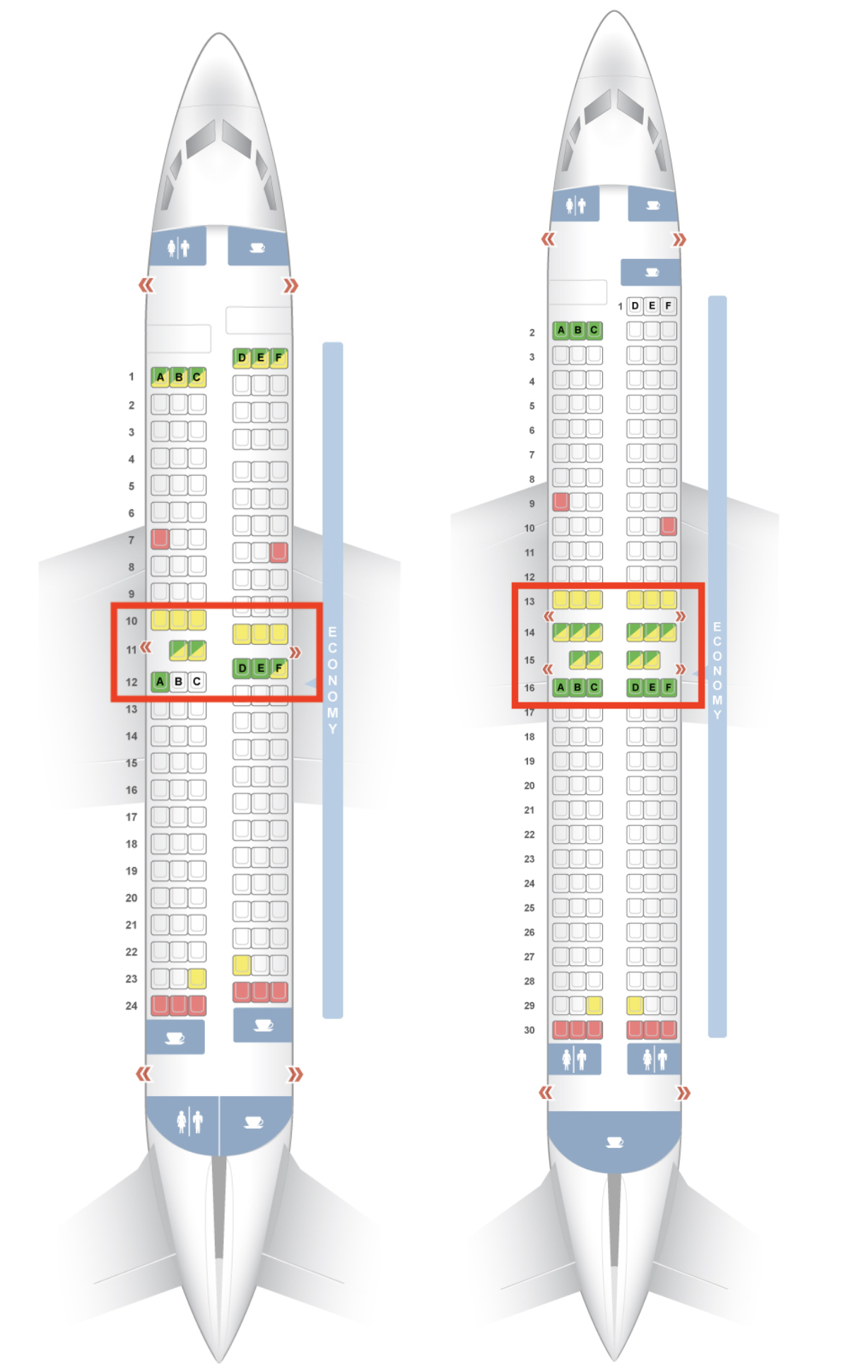 Southwest seat maps 737 700 737 800