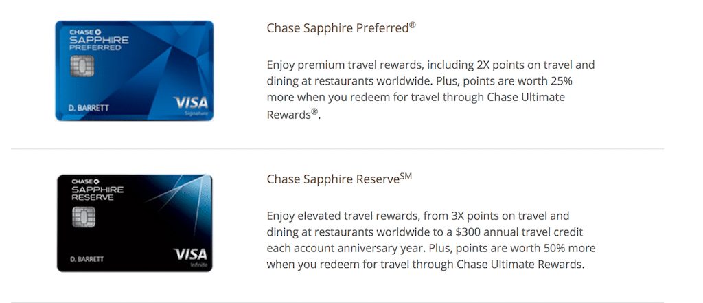 Chase Private Client credit cards
