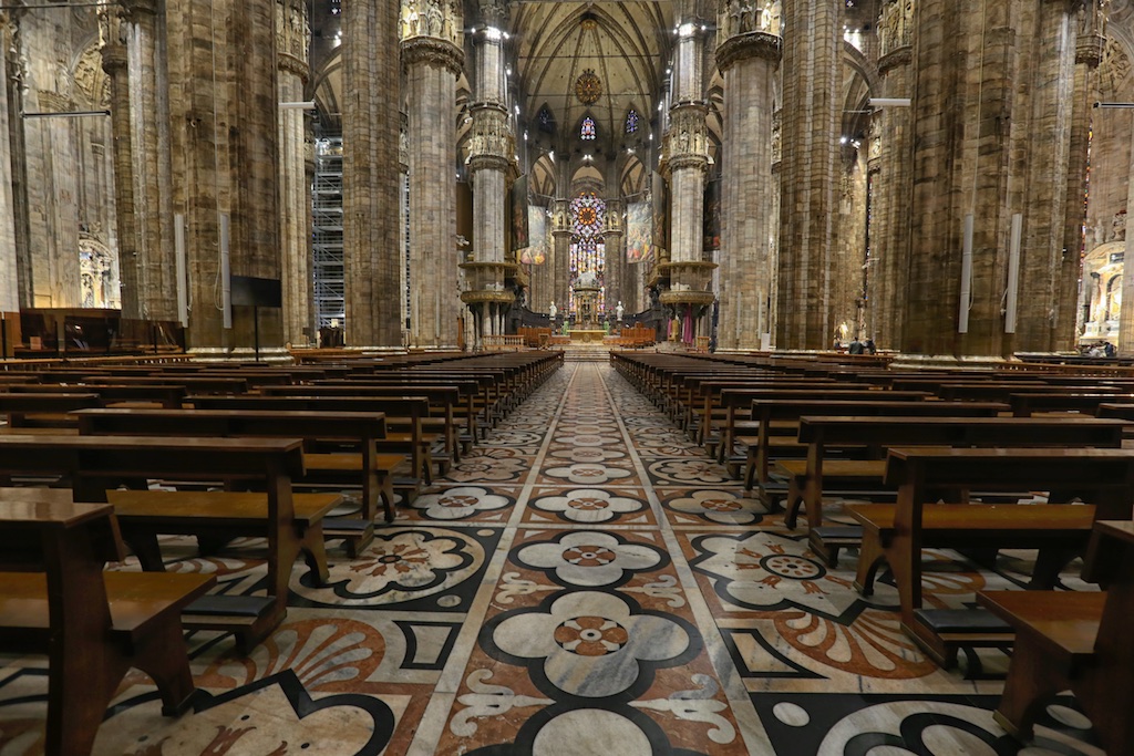 The Duomo Milan Interior.