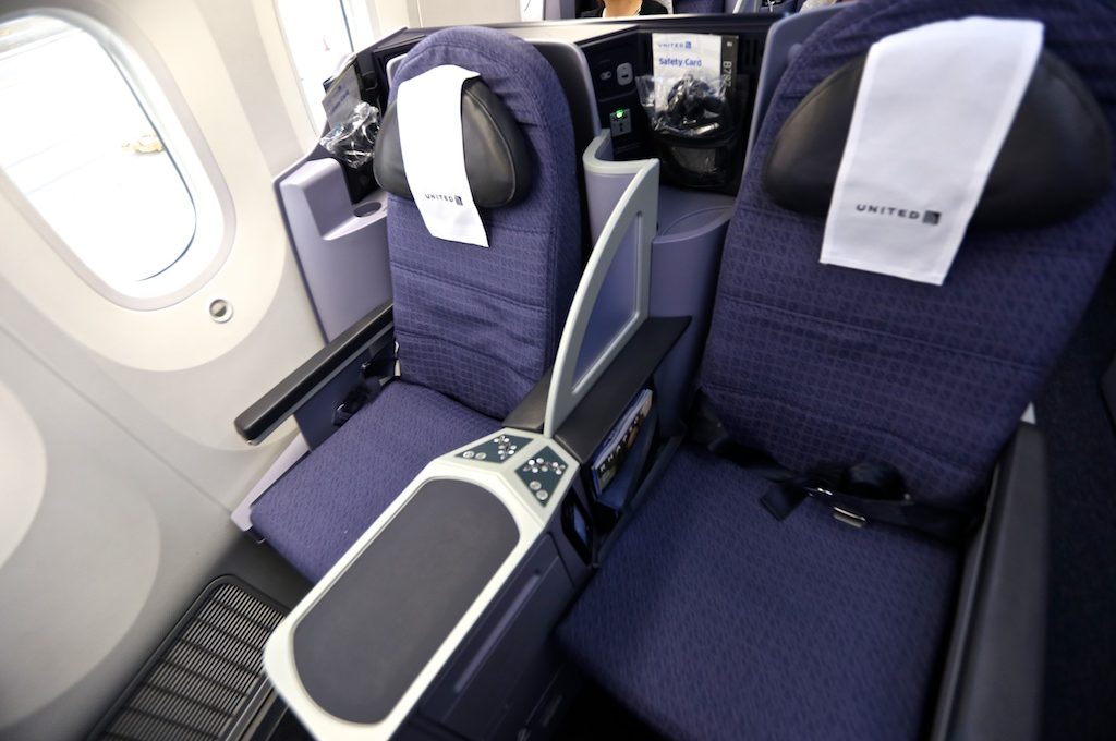 United Airlines business class seats
