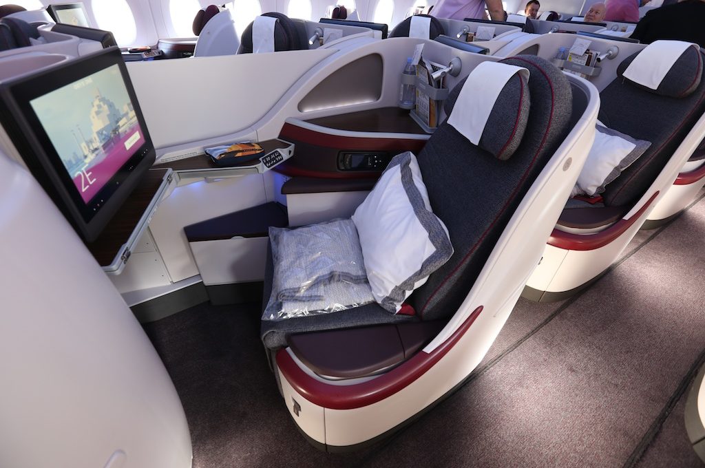 Qatar A350 business class seat