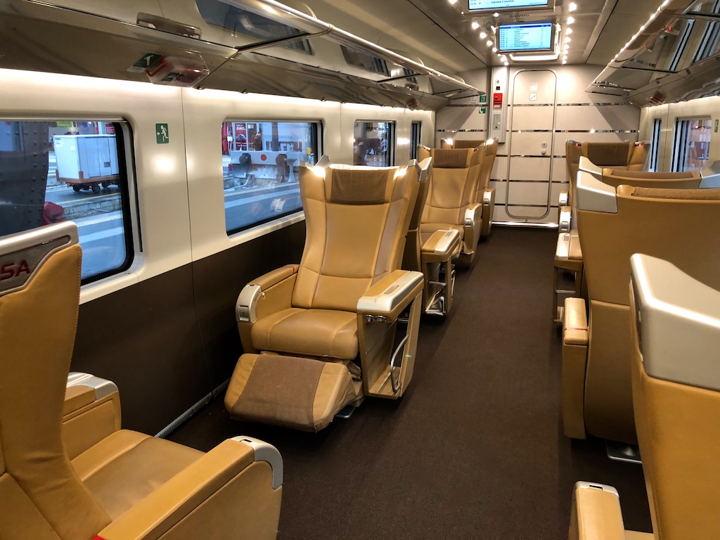 Trenitalia first class cabin. 