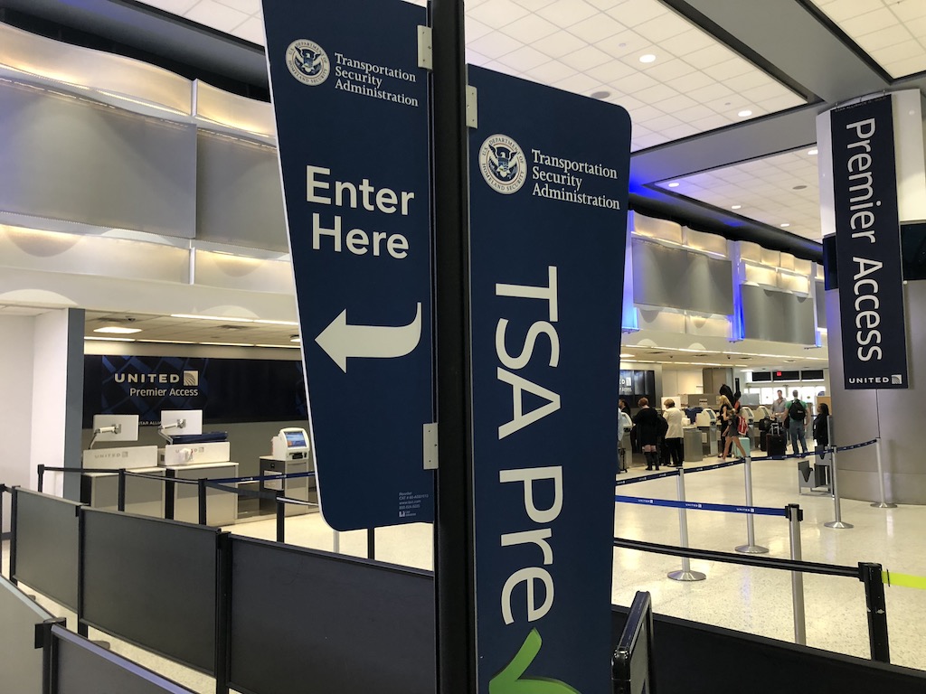 TSA pre-check station