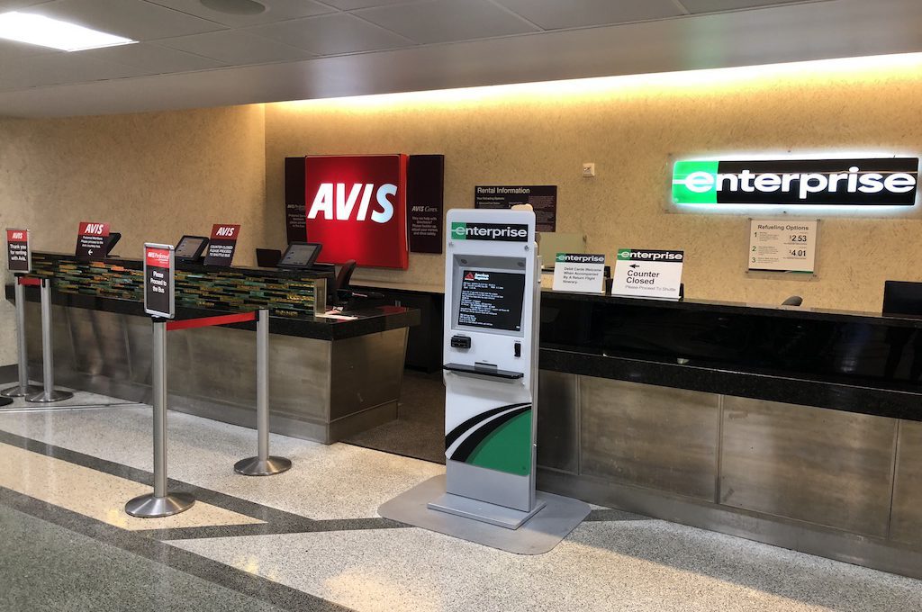 Avis rental car station