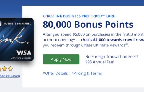 Chase Ink Preferred 3 - UponArriving