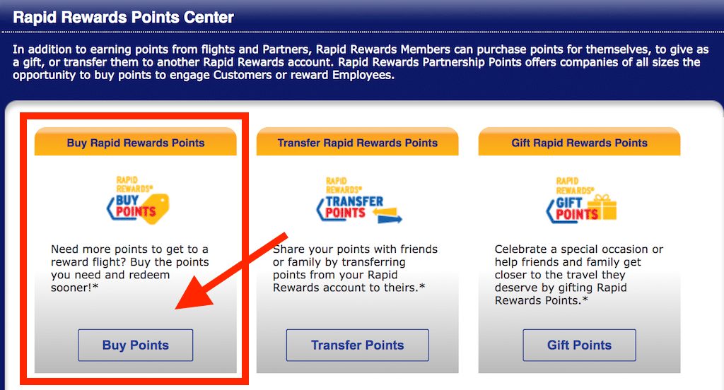 southwest buy points UponArriving