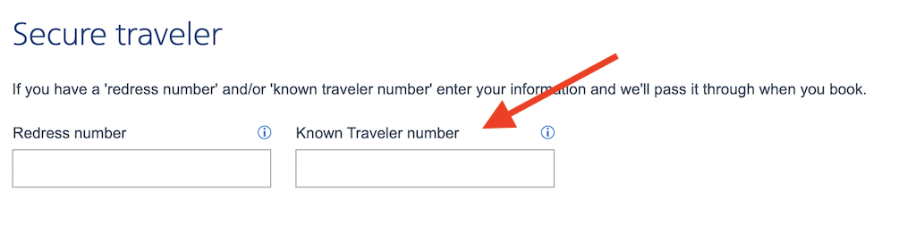 known traveller number tsa