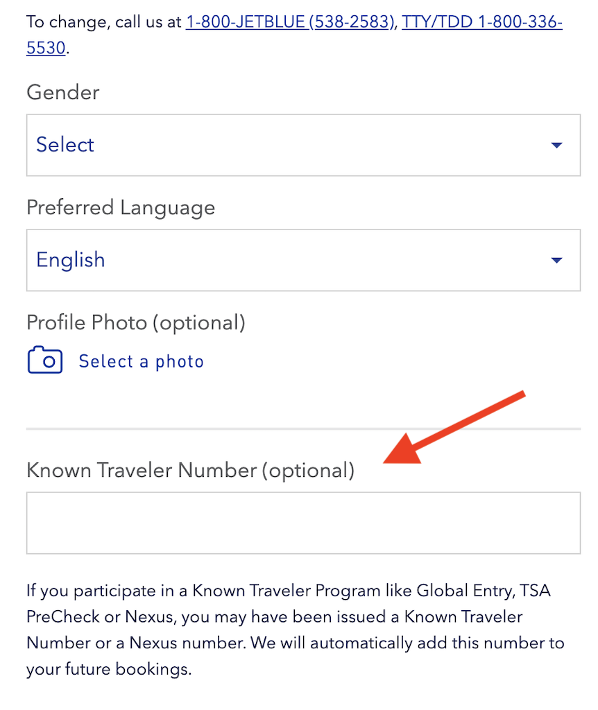 is known traveller number the same as nexus