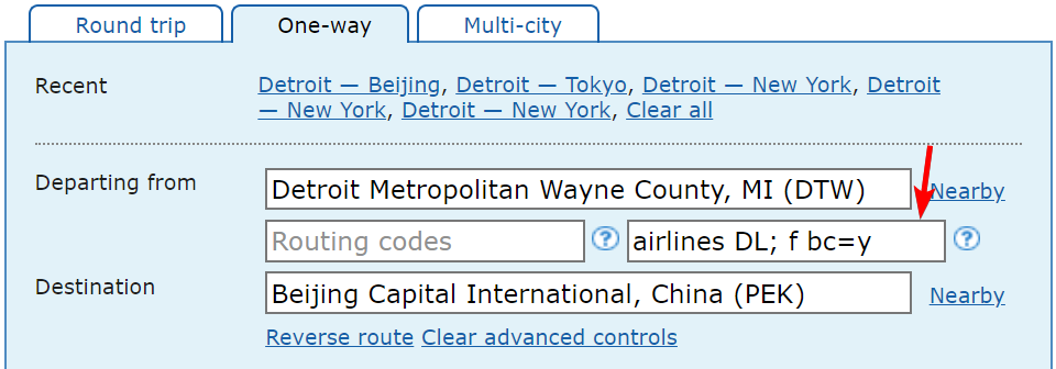 ita software travel matrix