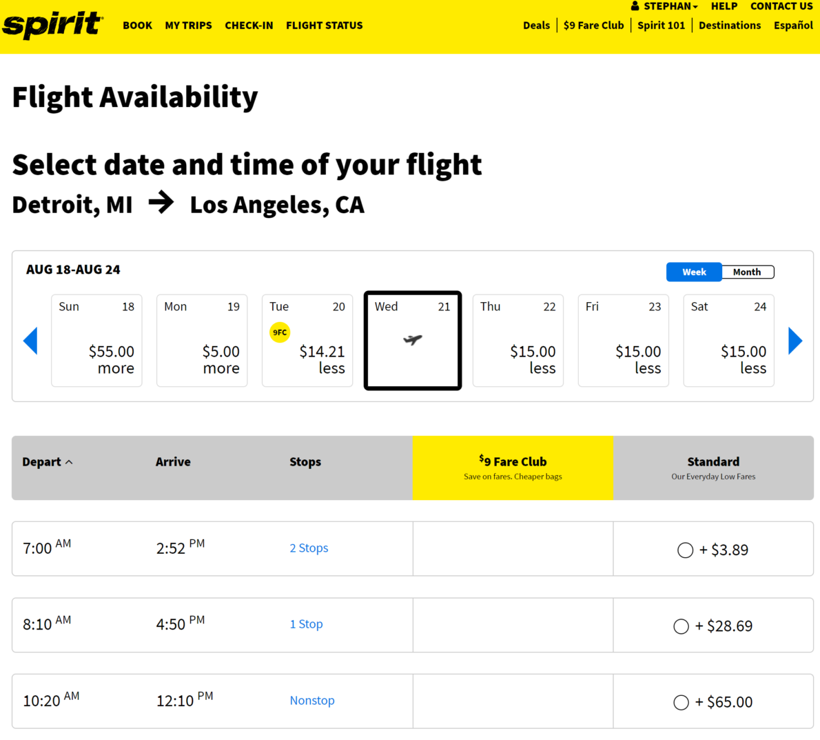 cancel trip spirit airlines