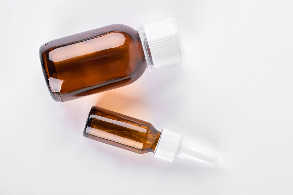 Liquid medication bottles