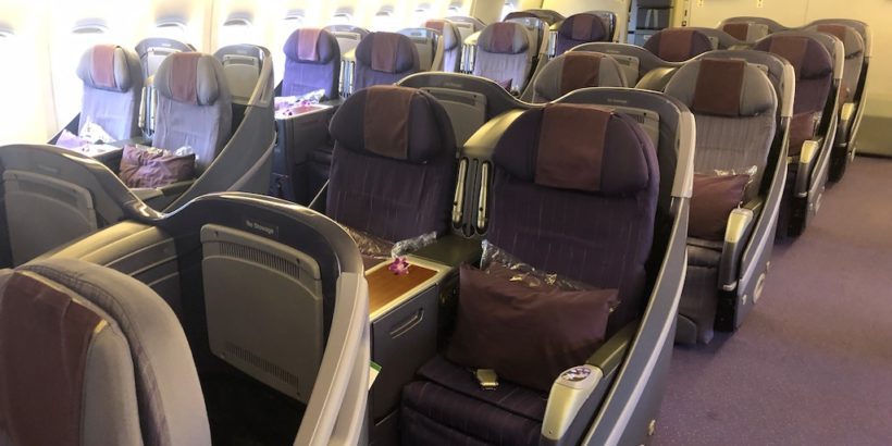 Thai Airways Business Class Royal Silk 777 200 Review Tpe