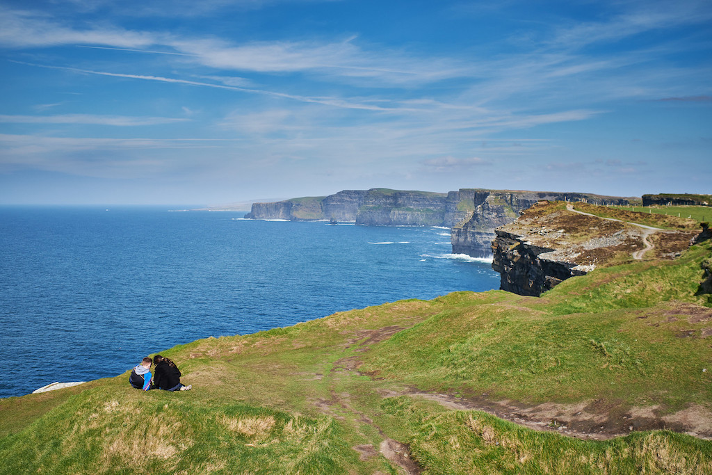 Cliffs by ocean