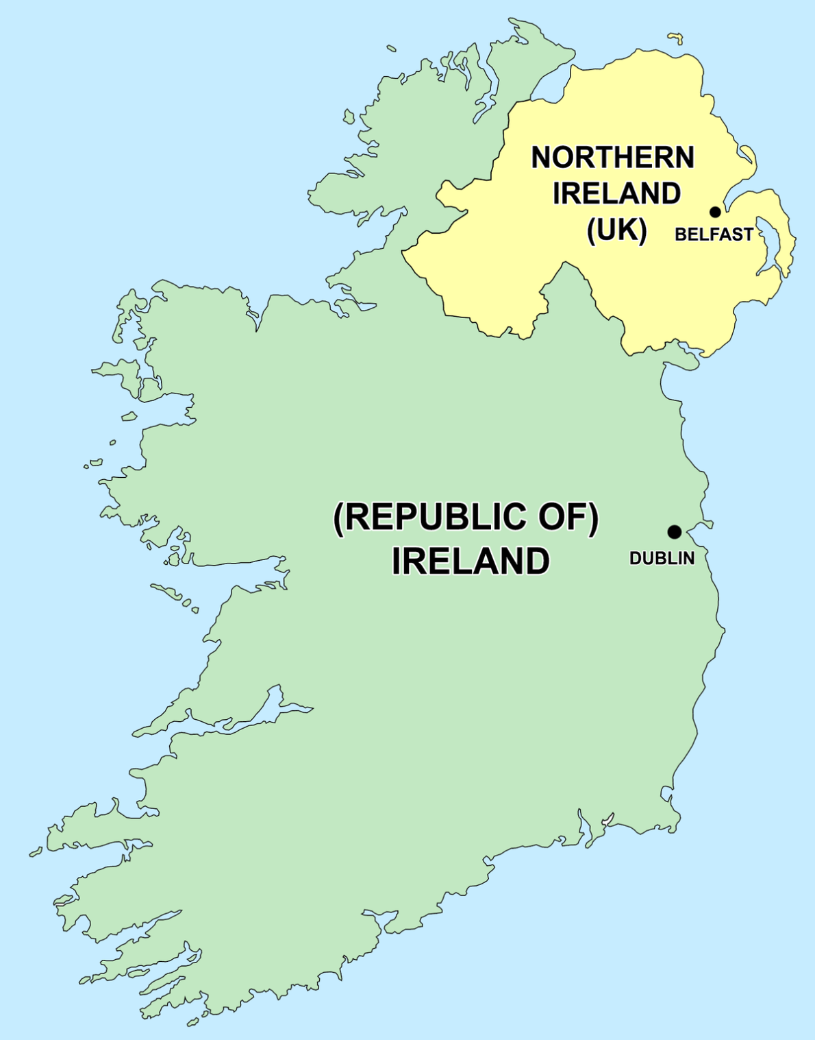 Map of Ireland