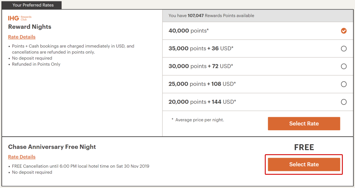Ihg Free Night Certificate Guide And 40 000 Hotel List 2019