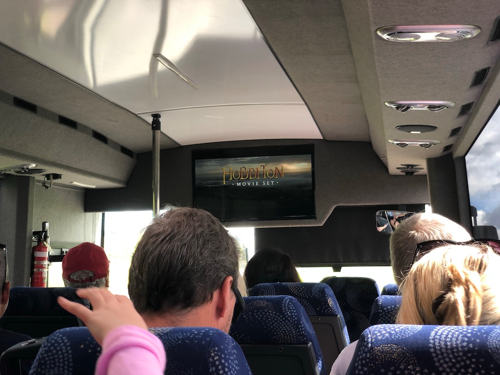 Bus at Hobbiton Movie Set Tour