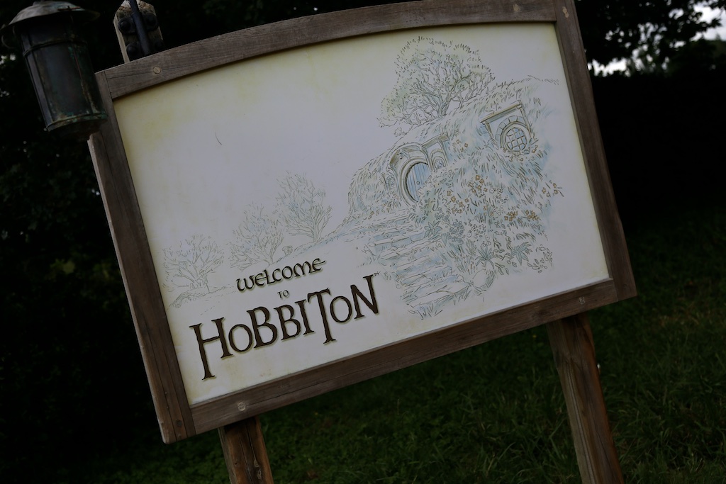 Welcome to Hobbiton sign