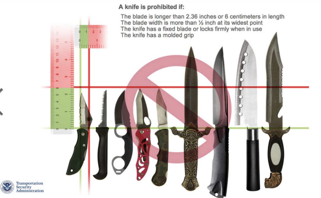 TSA knife outdated regulations