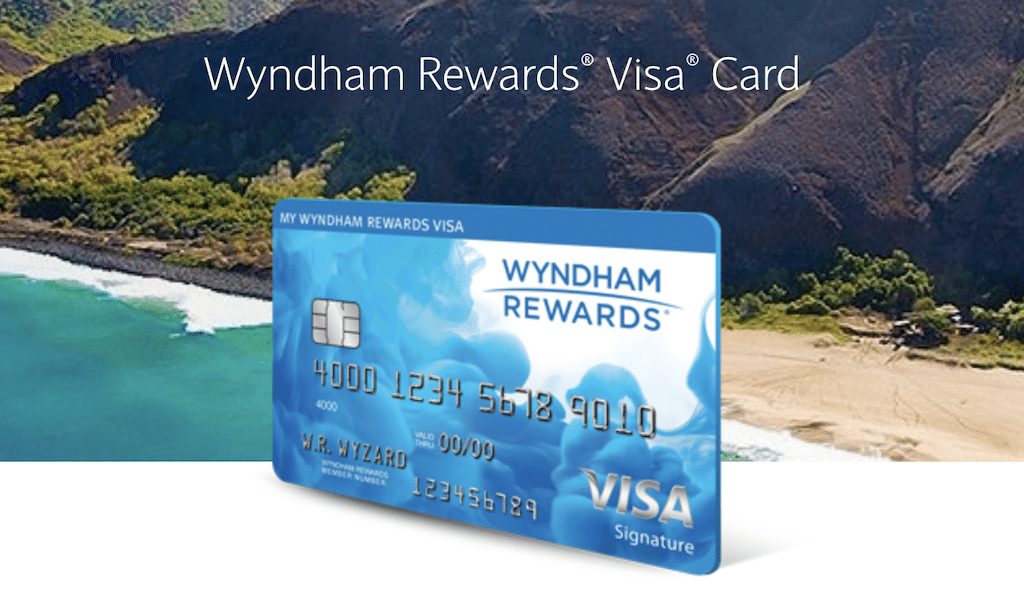 Screenshot of the Wyndham Rewards Visa