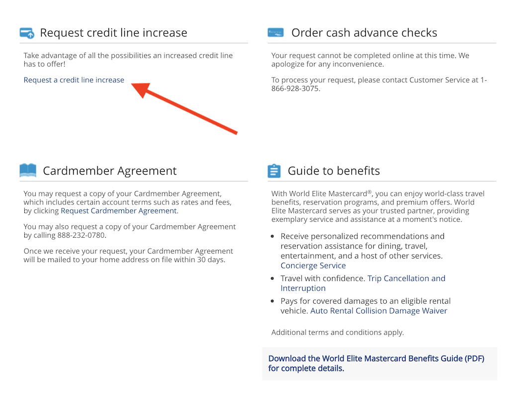 Barclays request credit line increase UponArriving skip-a-payment-total-community-credit-union