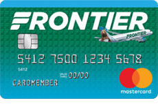 Card art of the Frontier Airlines World Mastercard.