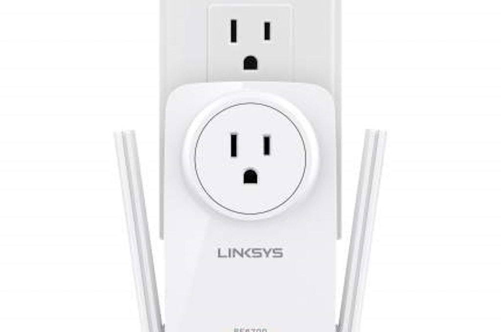 Linksys RE6700 AC1200 AMPLIFY Dual-Band Wi-Fi Range Extender.