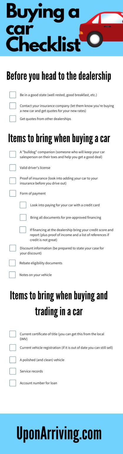 what do i need to do to buy a car from someone