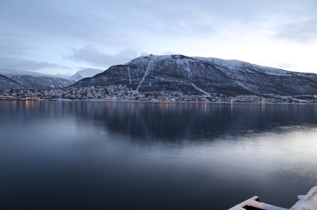 Civil twilight Tromso Norway