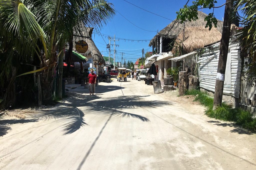 Dirt road in Holbox