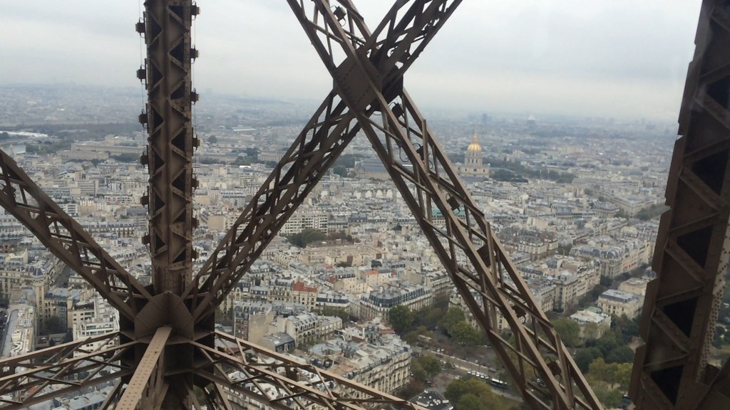 Eiffel Tower elevator view
