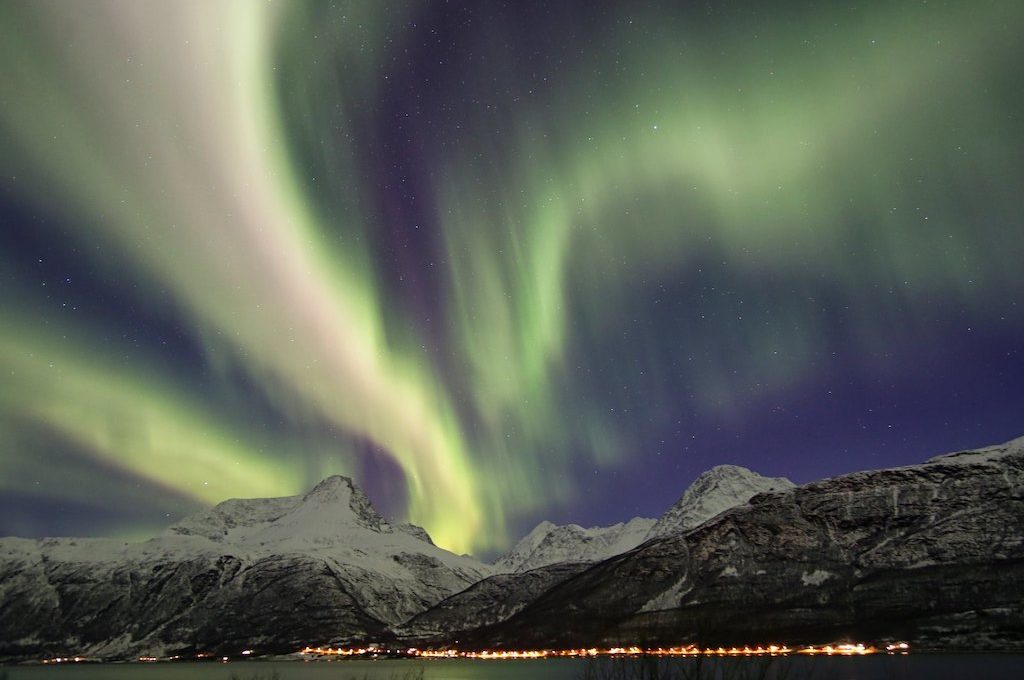 Northern lights Christmas Tromso Norway