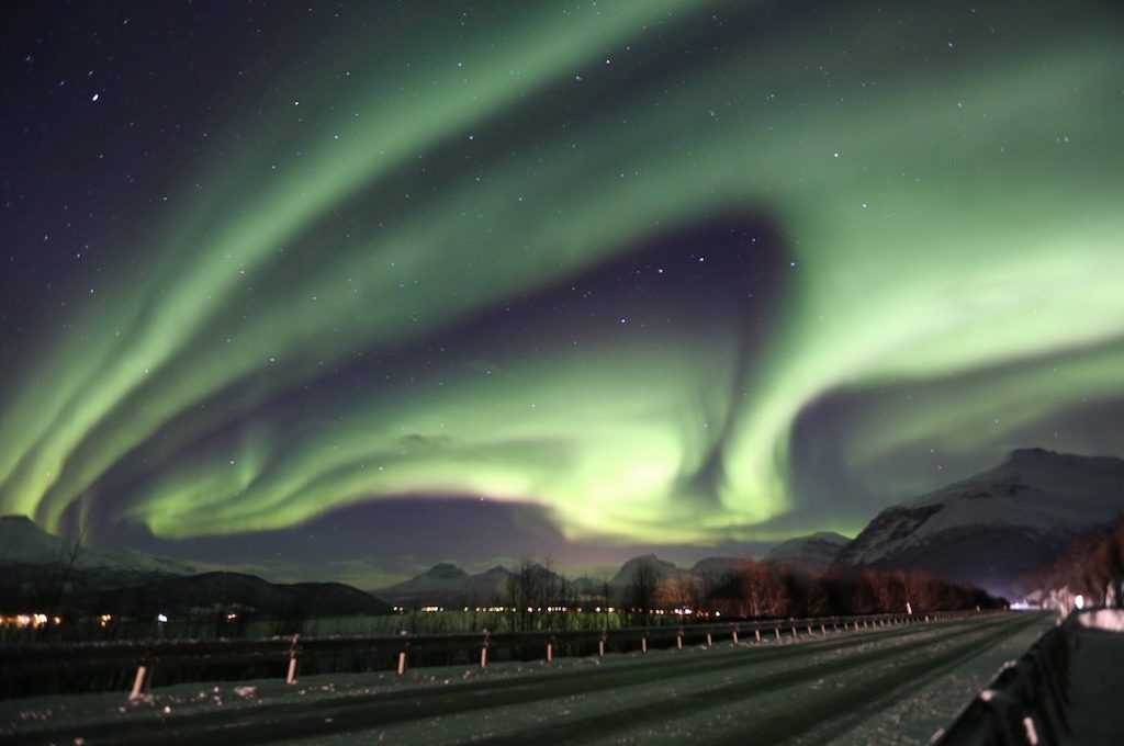 Northern lights over north Norway