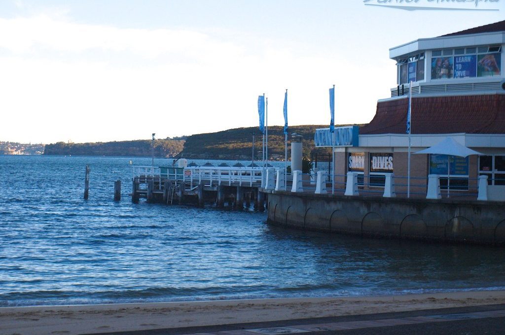 Outside Manly Sea Life Sanctuary