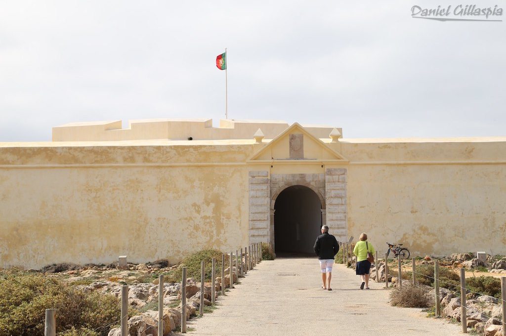 Outside fortress at Fortaleza de Sagres Portugal