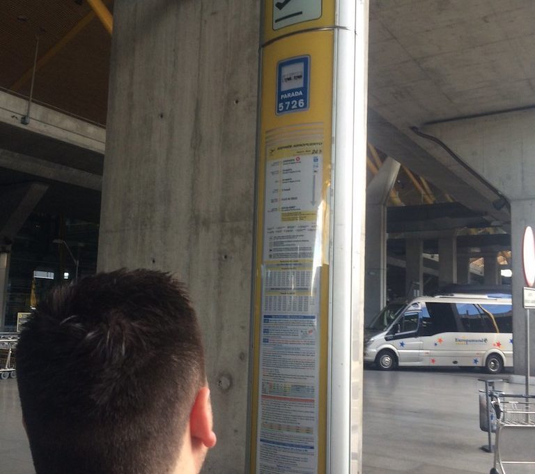 Pick-up Point at Terminal 4 Madrid Airport