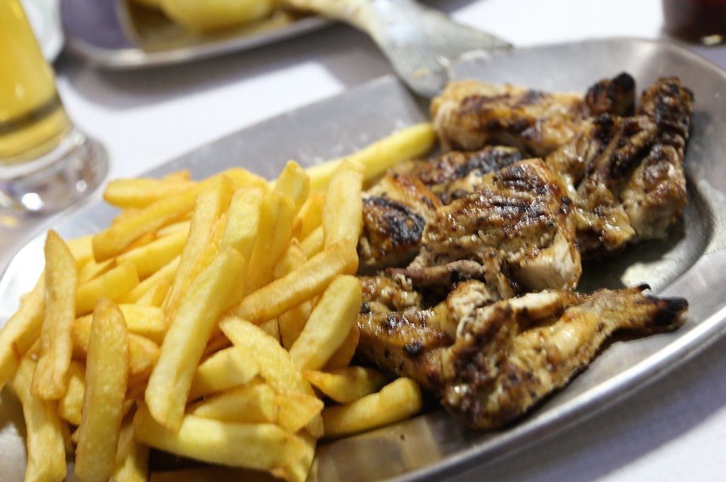 Piri Piri chicken with french fries