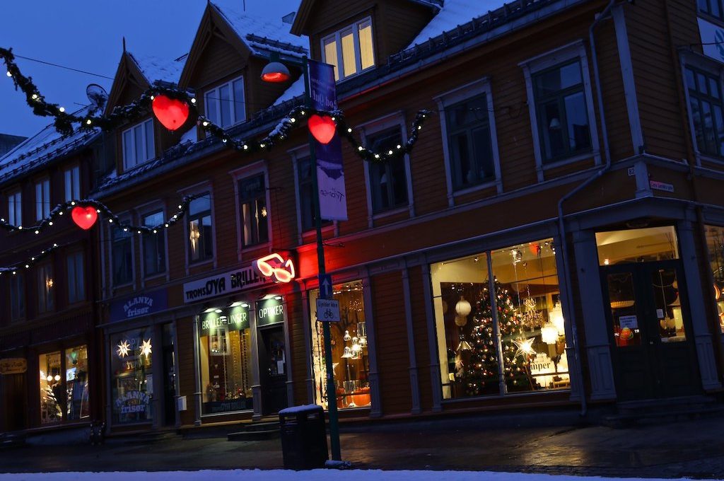 Store fronts Tromso Norway