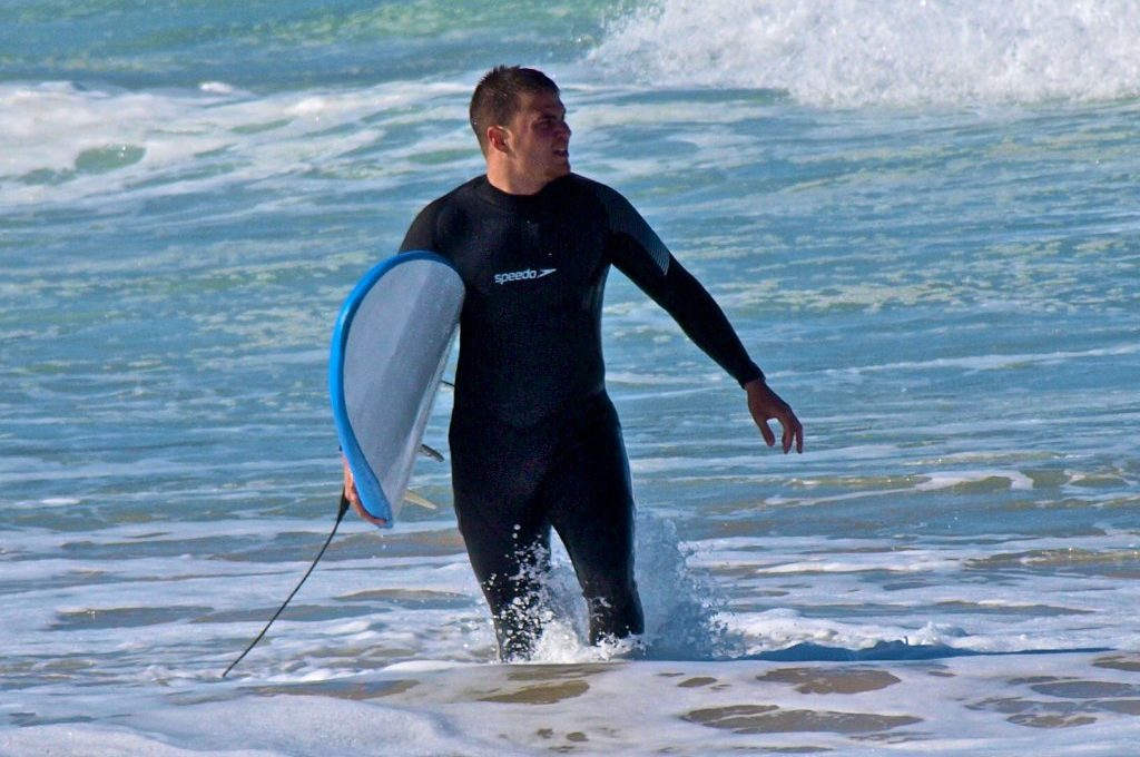 Surfer in water Bondi Beach Australia