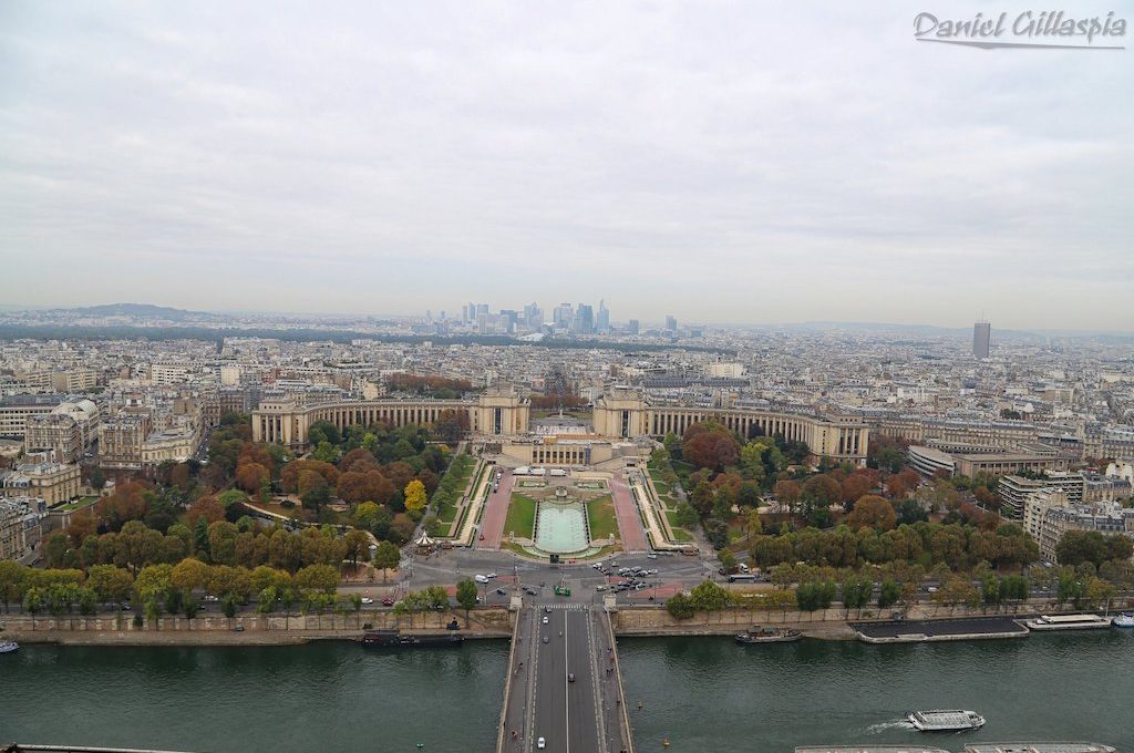 Trocadéro Gardens from Eiffel Tower