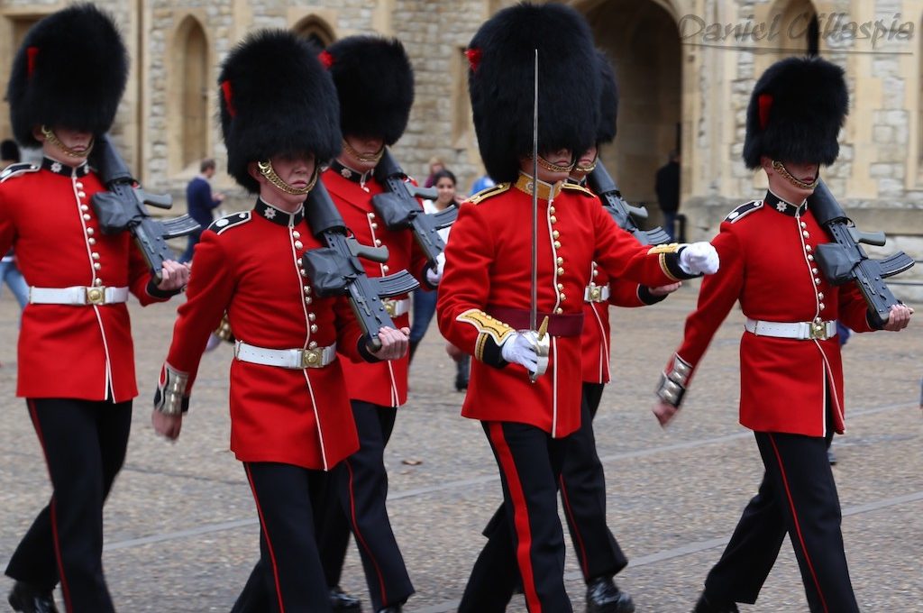 Changing of the guards at Tower of London