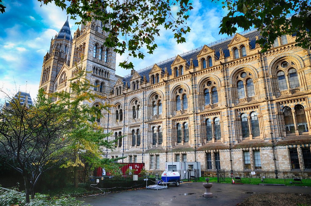 Outside Natural History Museum London