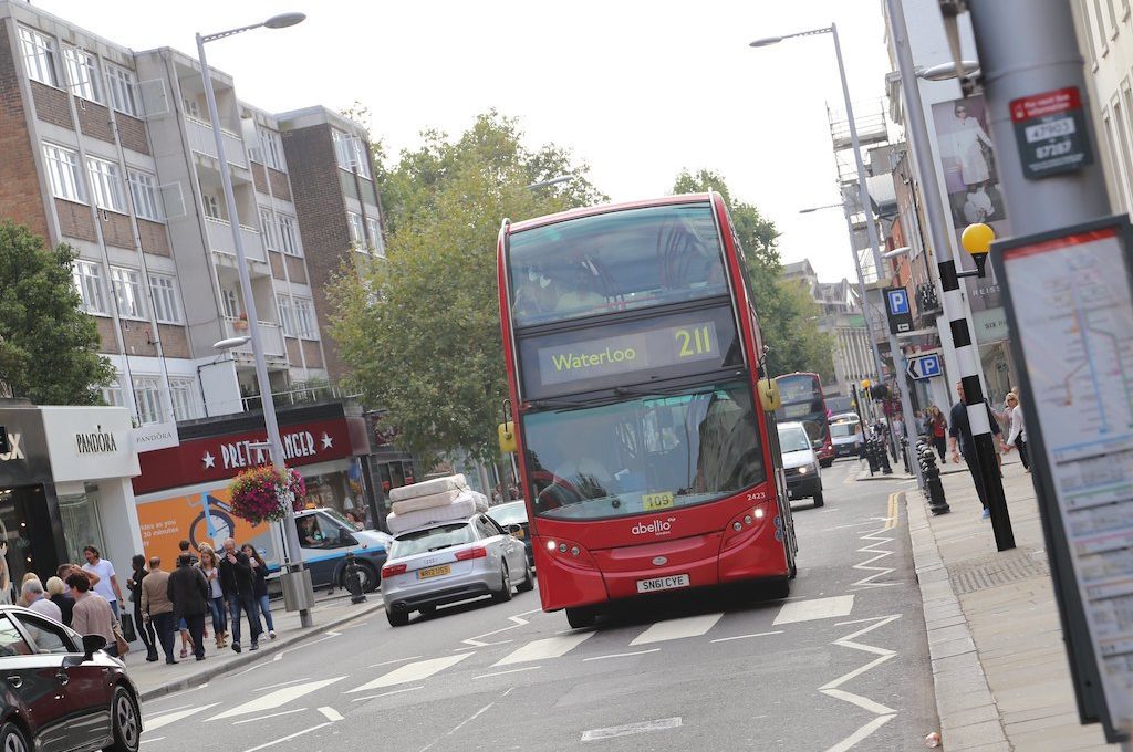 Red double-decker bus London