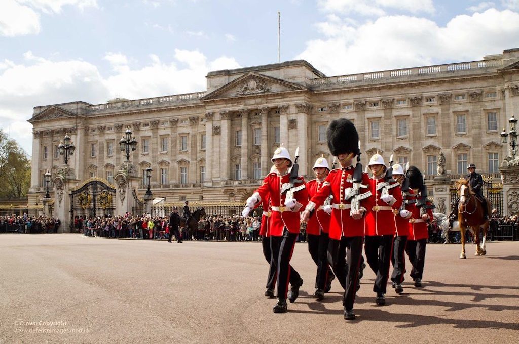 Royal Gibraltar Regiment Soldiers Take Part in Changing the Guard Ceremony at Buckingham Palace